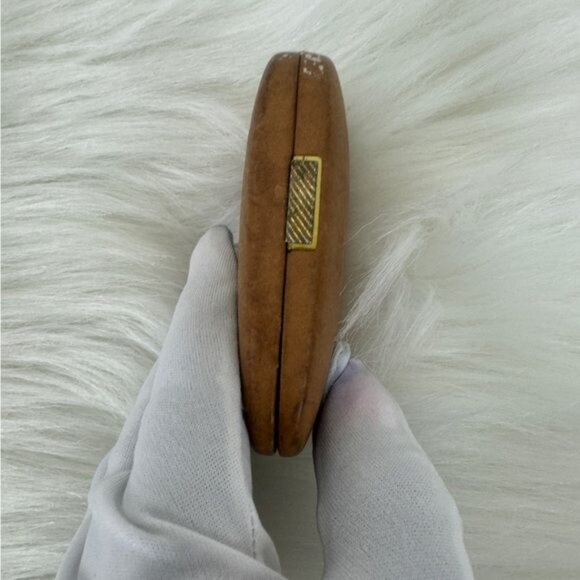 Vintage Buxton Key-Tainer Key Fob Organizer Case Genuine Leather 3”x2 2/8” Tan - Picture 7 of 10